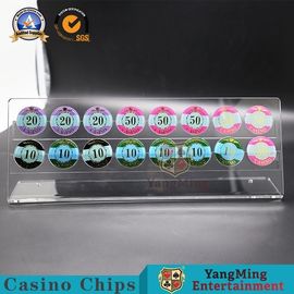 kupować Ruletka koło Baccarat uchwyt na chipsy stołowe o średnicy 40 mm okrągły wyświetlacz żetonów 16 sztuk produkcja online