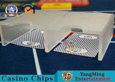 kupować Double - Open Translucent Matte Casino Table Accessories Akrylowy przycisk 1-2 Deck Playing Cards produkcja online