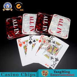 kupować Red Baccarat Markers Konkurs Texas Hold'em Poker Chips Gry Wygrywa Sitodruk Znak Akrylowy Plastikowy Przycisk Dealera produkcja online