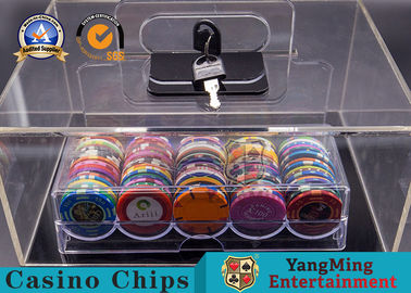 kupować Texas Hold 'Em Casino Chips Box Dedykowana gablota na żetony do pokera produkcja online