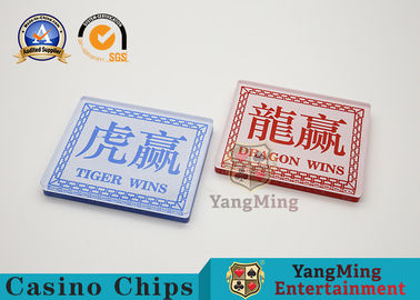 kupować Kasyno Dragon Tiger Poker Game Marker 8 talii Gra w karty Gry Wygrywa przycisk dealera produkcja online