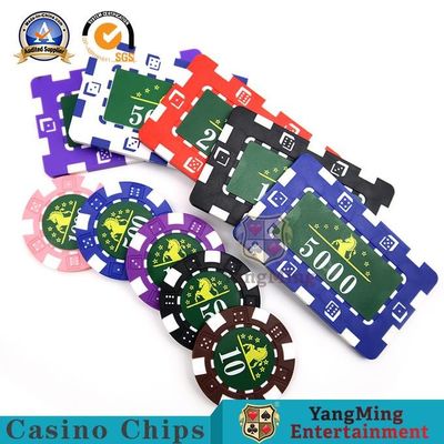 kupować 760 sztuk American ABS Clay Poker Fancy Chip Set Texas Holde'M Game Iron Core Anti-Counterfeiting Chip Set produkcja online