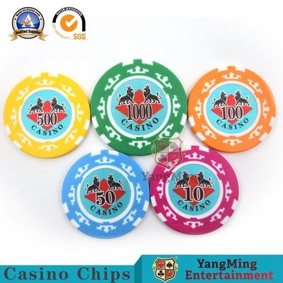 kupować American ABS Clay Texas Hold'Em Poker Chip Set 760 sztuk Osiem Koron Casino Dedykowana Naklejka Chip Anti-Counterfeiting Chip produkcja online