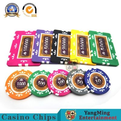 kupować 760 sztuk amerykańskiego ABS rdzeń gliniany zestaw ośmiu korony naklejek przeciw podrabianiu chipy Texas Hold 'Em Chip waluta produkcja online