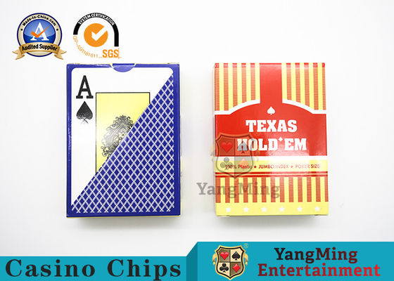 kupować Wodoodporne plastikowe karty do gry z PVC do gry Texas Hold'Em dwustronne matowe produkcja online
