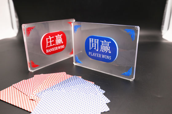 kupować Półmatowy kryształ akrylowy Dostosowany przycisk dealera Bezpłatna karta Texas Hold'Em Baccarat GamingTable Dedykowane pozycjonowanie produkcja online