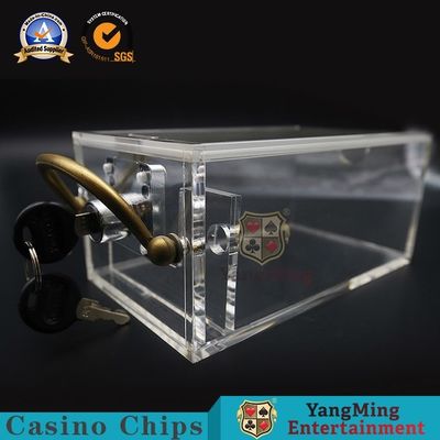 kupować 6-pokładowy stół do pokera Baccarat Wysoki przezroczysty akryl 171 * 100 * 80 mm produkcja online