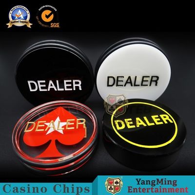 kupować Wysoki przezroczysty akrylowy czerwony rzeźbiony w kształcie serca Dealer Button Code Card Texas Hold 'Em Profesjonalne pozycjonowanie rundy gry produkcja online