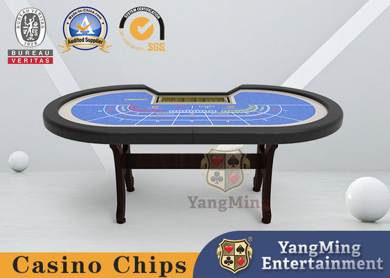 kupować Tablica MDF Gambling 8-cyfrowy składany stół do pokera I Shaped H Foot produkcja online