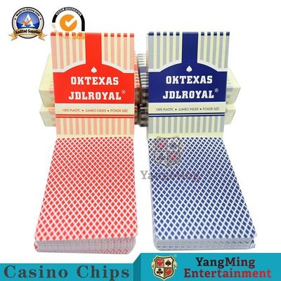kupować W 100% wodoodporne, matowe plastikowe karty do gry Texas Poker w dwóch kolorach produkcja online