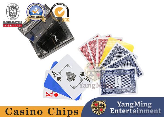 kupować Duże karty do gry z tworzywa sztucznego z PVC Drukowane 33 karty Czarne pudełko do gry w Texas Hold'Em produkcja online