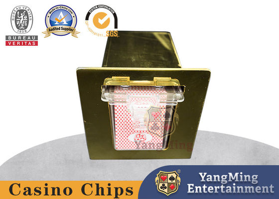 kupować Titanium Gold Metal Entertainment Poker Stół do gier Stojak na złom na karty produkcja online