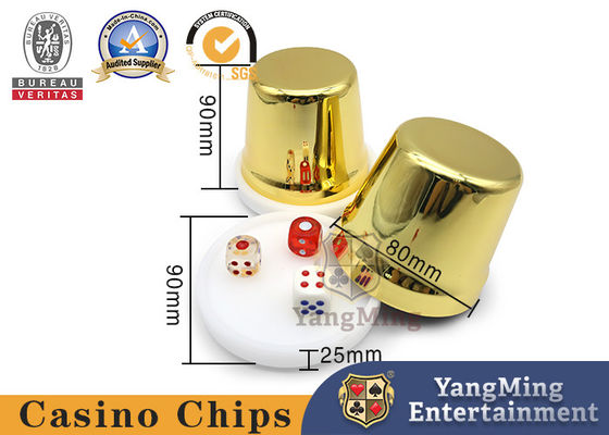 kupować Gry kasynowe Stół do pokera Golden Stainless Dice Cup Shaker do gier hazardowych produkcja online