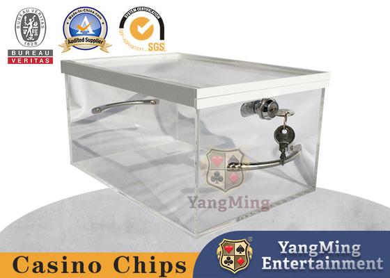 kupować Przejrzysty pas akrylowy zamykający Baccarat Niuniu Black Jack Gracz stolik Scrap Card Pudełko produkcja online