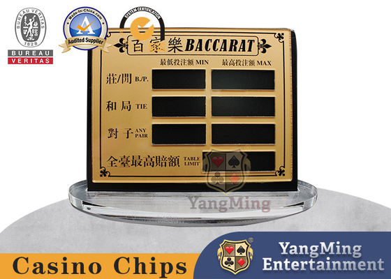 kupować Akrylowy blat magnetyczny Baccarat Countertop Betting Display Board produkcja online