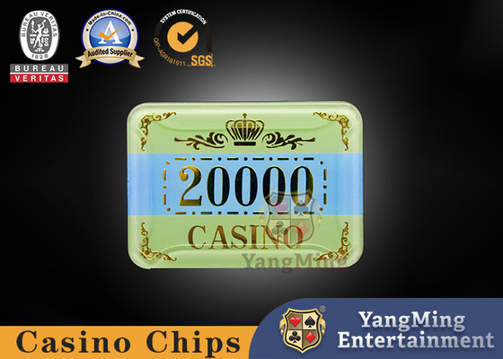 Casino Baccarat Table Akrylowe kryształowe żetony do pokera UV zapobiegające podrabianiu można dostosować