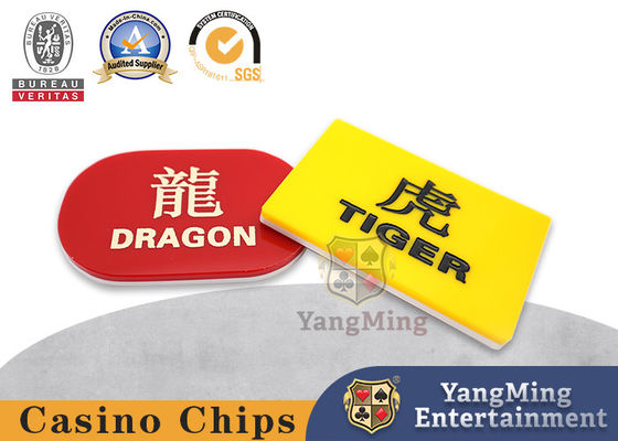 Wysokotemperaturowy rzeźbiony akrylowy smok Tiger Marker Casino Poker Table Game