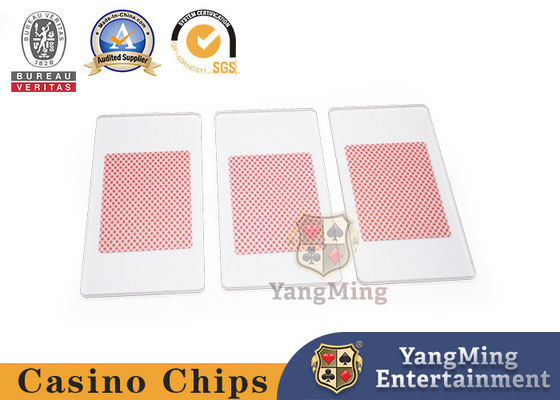 Semi Matte Acrylic Poker Card Press Baccarat Dragon Tiger Casino Table Game