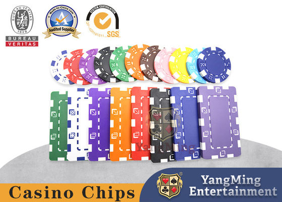 11.5g Nowy wielobarwny żeton ABS Plastic Texas Baccarat Casino Customized