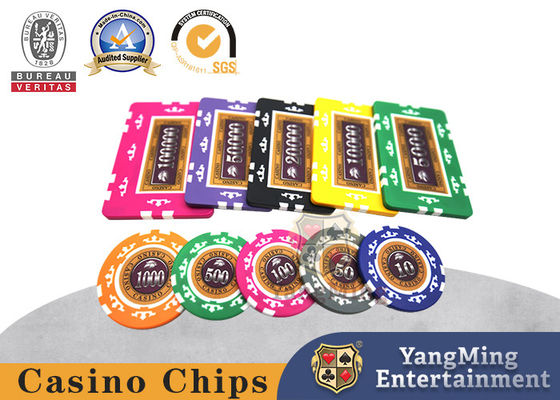 Nowy Baccarat ABS Clay Poker Chip Set Texas Casino Stół Zindywidualizowany Z Filmem Design