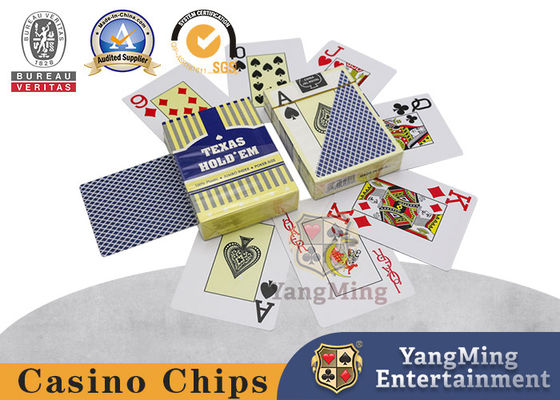 /Nowe plastikowe karty Texas Hold'em /z czerwoną i niebieską dużą drukarką /w magazynie.