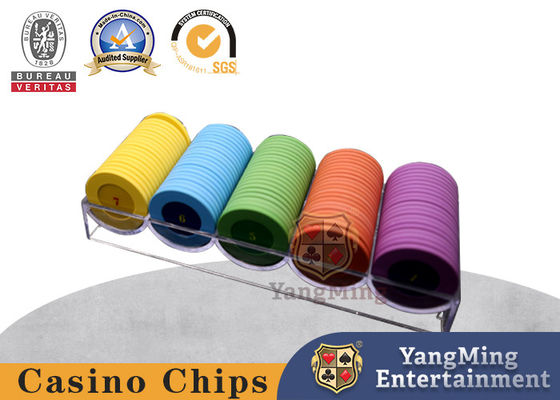 Nowy 100 sztuk 40 mm Całkowicie przejrzysty Pudełko z żetonami Akrylowe Texas Hold'Em Pudełko z żetonami