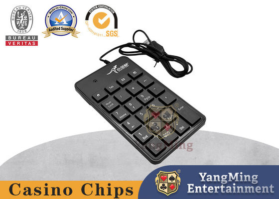 Poker Casino Table Czarny kabel USB Czarny Baccarat Oprogramowanie Wejście Numeryczna klawiatura