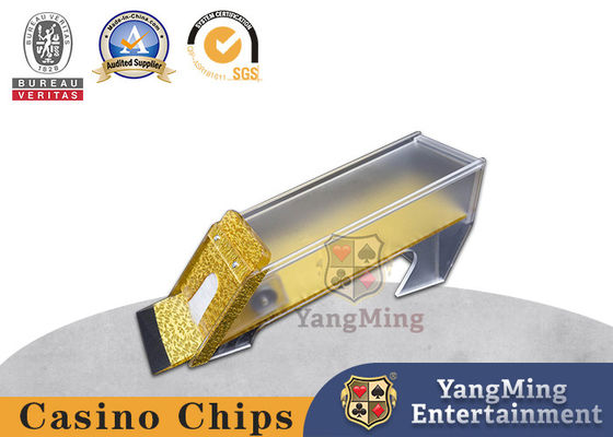 Texas Poker Baccarat Polished Gold 8 Deck Poker Casino Dealer Zaakceptuj niestandardowe