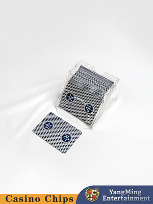 Całkowicie przejrzysty dealer 2-pack poker Akrylowy Black Jack Dealer karty stołowej