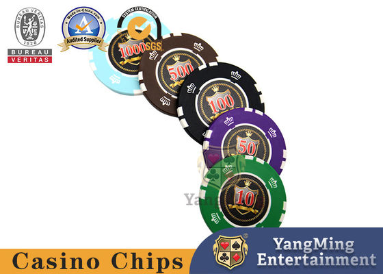 760 PCS Custom Printed Clay Plastic Poker Chips Zestaw prezentowy w srebrnej aluminiowej obudowie