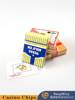 Stok dostępny Teksas Duże litery Mrożone plastikowe karty Poker Gry stołowe