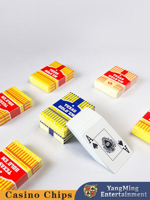 Wodoszczelne PVC Turniej Texas Hold'em Karty plastikowe Dwóchstronne Zmrożone Duże litery Drukowanie kart do gry