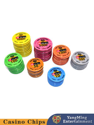 Nowy Custom Casino Chip ABS Acrylic Three Layer Chip Poker Chip Set z 760 nośnikami chipów