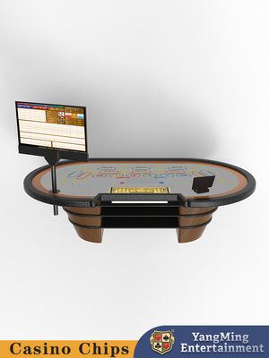 Fabryka niestandardowe hazardu Baccarat Poker 8 osoby Smart Chip Indukcja Poker Stolik