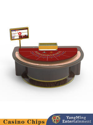 Niestandardowy Baccarat Lucky Six Casino Game Poker Table Pół okrągły Casual Card Game Chess Table