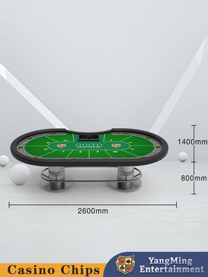 Wysokiej klasy owalny metalowy zderzak Texas Hold'em Poker Table Recreation And Leisure Club Poker Game Table