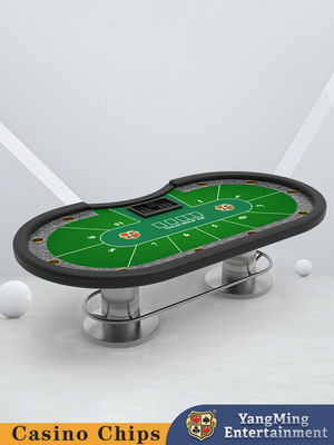 Specjalnie zaprojektowany 10 graczy Metal Bar Protector Texas Hold'em Poker Table Casino Recreational Gaming Tables