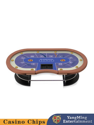 Nowo zaprojektowany Texas Casino Table Competition Owalny metalowy stolik klubowy do pokera