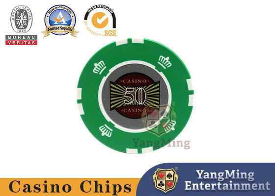 Ultrafioletowe antyfałszowanie RFID Casino Chips Customized Multi-color z cyfrowymi naklejkami do gier hazardowych