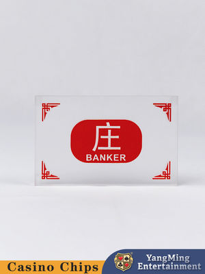 Południowo-Wschodnioazjatycki styl Baccarat Poker Stół Hazard Kasyno Dostosowany Bankier Gracz wygrywa Mark Dealer Button