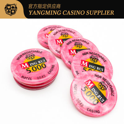 Niestandardowy wzór muszli akrylowej RFID chipy inteligentny chip identyfikacyjny Poker gry stołowe
