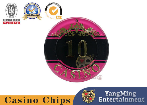 Konfigurowalny zestaw chipów do pokera Texas Holdem Casino ze znakiem UV