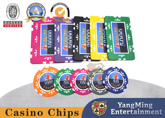 760 sztuk osiem koron naklejki ze Stanów Zjednoczonych przeciw podrabianiu zestaw chipów ABS rdzeń gliniany chipsy Texas Hold 'Em Chips
