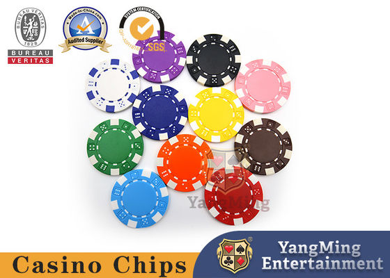 Zindywidualizowany 11,5g ABS Materiał naklejka Casino Poker Chips Jeton Yangming