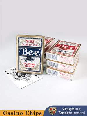Gambling Club German 310g Casino Playing Cards Czerwony lub niebieski Casino No.92 Bee Playing Cards