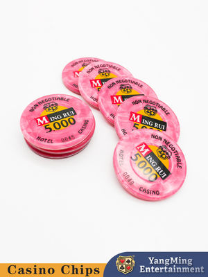 ABS RFID żetony do hazardu, Monte Carlo Blackjack Poker żetony z numerem bezpieczeństwa do użycia w kasynie