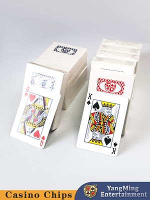 100% niebieski czarny papier CMYK Reklama Poker Niestandardowa drukowanie Kasyno Kartki z niestandardowym logo