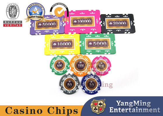 Sprzedaż hurtowa ABS Eight Crown Patch Paper Code Set Kasyno Rozrywka gry stołowe żetony
