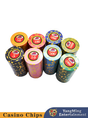 Sprzedaż akcji USA ABS Texas Hold'em Cyfrowe naklejki żetony Kasyno Rozrywka Gra zestaw żetonów