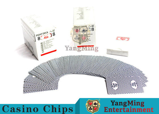 Karty do gry High End Casino Standard Black Blue Core Papper dla hoteli i klubów Casino Entertainment